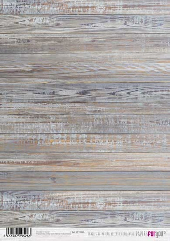 Decoupage-arkki A4 - Paneles De Madera Veteada Horizontal Papers For You Rice Paper