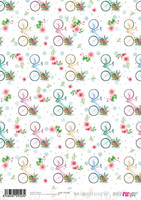 Decoupage-arkki A4 - Mira Como Floto Bicycle Ride Papers For You Rice Paper