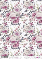 Decoupage-arkki A4 - Dots & Flowers Papers For You Rice Paper