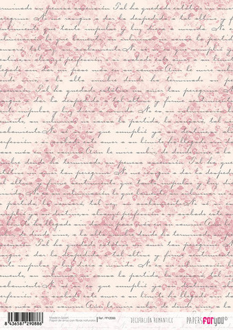 Decoupage-arkki A4 - Decoracion Romantico Papers For You Rice Paper