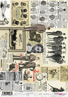 Decoupage-arkki A4 - Classic Gentleman Papers For You Rice Paper