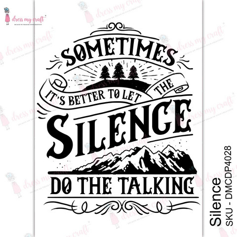 Vesisiirtokuva A4 - Silence