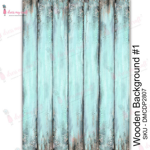 Vesisiirtokuva A4 - Wooden Background #1