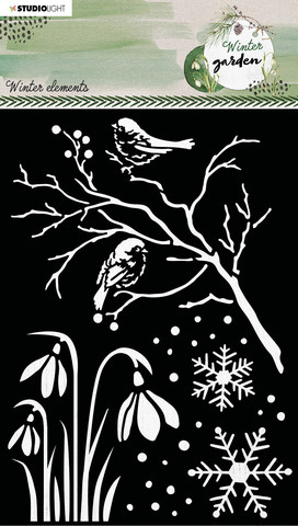 Sabluuna 15x20 cm - Studio Light Winter Garden Mask Winter Elements