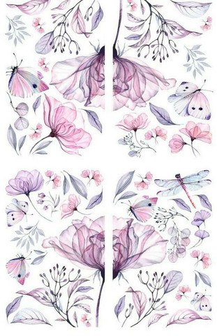 Siirtokuva - 65 x 98 cm - Translucent Garden - Belles and Whistles