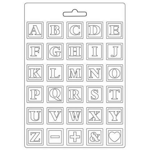 Muotti A4 - Stamperia Soft Mould Daydream Alphabet