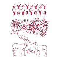 Sabluuna A4 - Stamperia Stencil Winter Tales Love