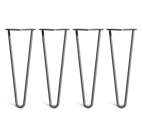 Pinnijalat 35 cm, musta  - 4 kpl