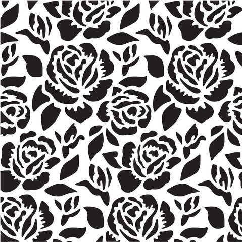 Sabluuna 15x15 cm - Creative Expressions Sam Poole Roses In Tea Garden