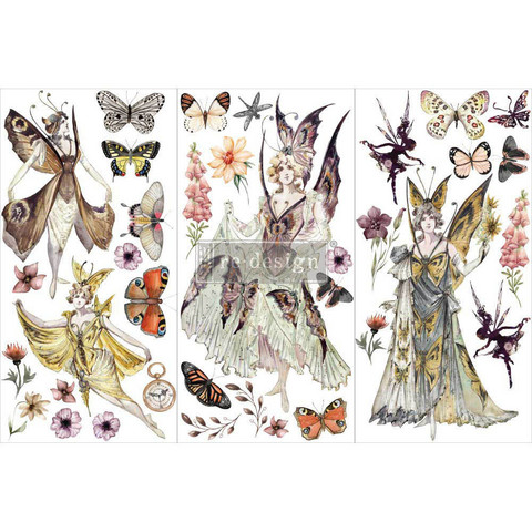 Siirtokuva - 45x30 cm - Re-Design with Prima Decor Transfers Forest Fairies