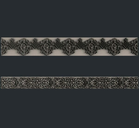 Silikonimuotti - Muotin koko n. 23x8 cm - Zuri Seamless Borders 1