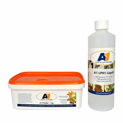 Akryylihartsi 1,5 kg, valkoinen - A1 Creative White Stone