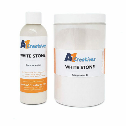 Akryylihartsi 300g, valkoinen - A1 Creative White Stone