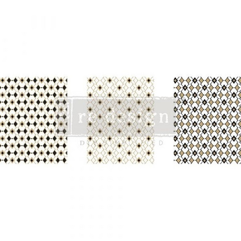 Siirtokuva  3 arkkia 21x28 cm - Moroccan Diamond Redesign With Prima Middy Decor Transfers