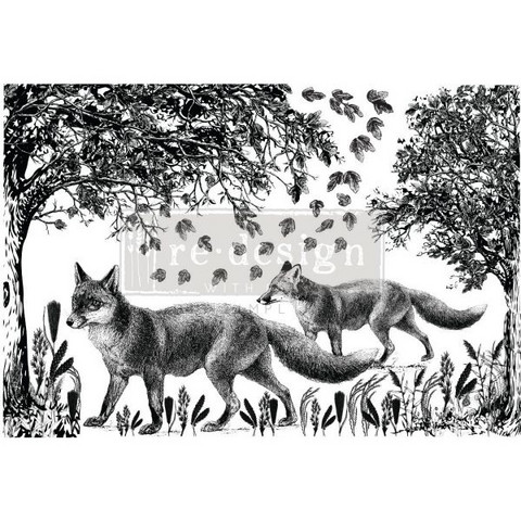 Siirtokuva  60x88 cm - Fox Meadows Redesign With Prima Decor Transfers