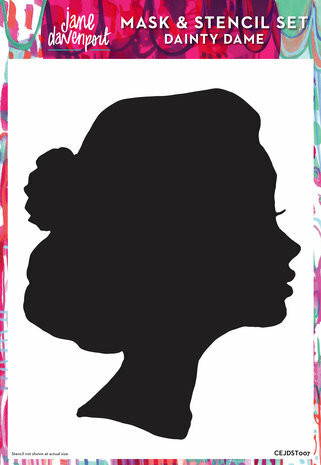 Sabluuna 21x30 cm - Creative Expressions Jane Davenport Mask & Stencil  Dainty Dame