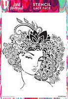Sabluuna 21x30 cm - Creative Expressions Jane Davenport Mask & Stencil Lace Face