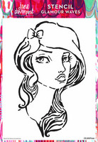 Sabluuna 21x30 cm - Creative Expressions Jane Davenport Mask & Stencil Glamour Waves