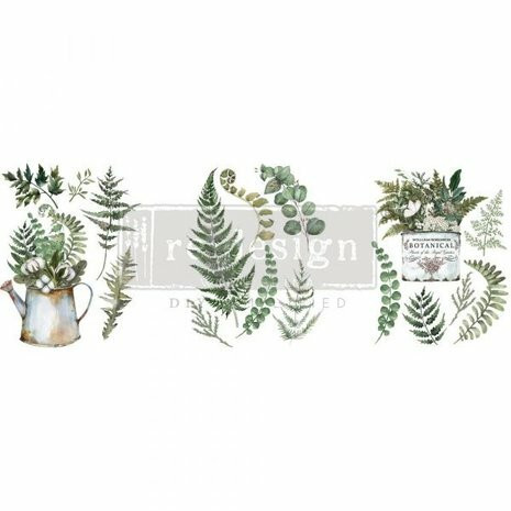 Siirtokuva  60x30 cm - Botanical Snippets Redesign With Prima Decor Transfers