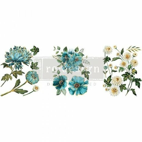 Siirtokuva 30x60 cm - Gilded Floral Redesign With Prima Middy Decor Transfers