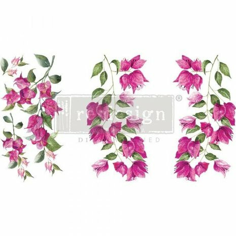 Siirtokuva  45x30 cm - Wild Flowers Redesign With Prima Decor Transfers