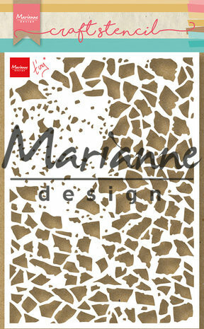 Sabluuna 15x21 cm - Marianne Design Mask Stencil A5 Tiny's Shattered Glass