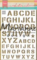 Sabluuna 15x21 cm - Marianne Design Mask Stencil A5 Army Alphabet