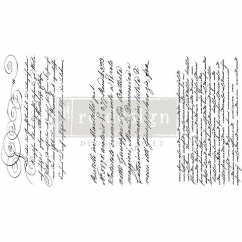 Siirtokuva  45x30 cm - Secret Letter Redesign With Prima Decor Transfers
