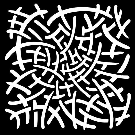 Sabluuna 15x15 cm - Woodware Tangled Stencil