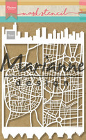 Sabluuna A4 - Marianne Design Craft Stencil Slimline City