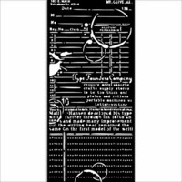 Sabluuna 12x25 cm - Stamperia Thick Stencil Create Happiness Book