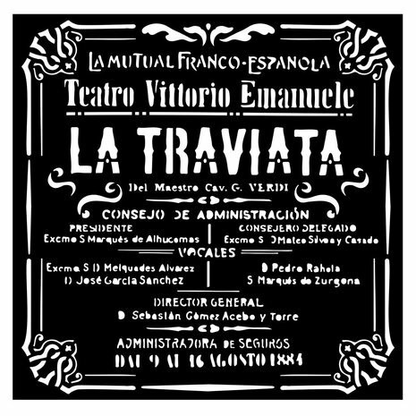 Sabluuna 18x18 cm - Stamperia Thick Stencil Desire La Traviata
