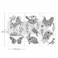 Siirtokuva  45x30 cm - Scribbled Animals Redesign With Prima Decor Transfers