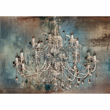 Decoupage-arkki 59x84 cm - Re-Design with Prima Moody Chandelier A1 Decor Rice Paper
