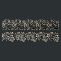Silikonimuotti - Muotin koko n. 10x23 cm - Zuri Floral Borders 1