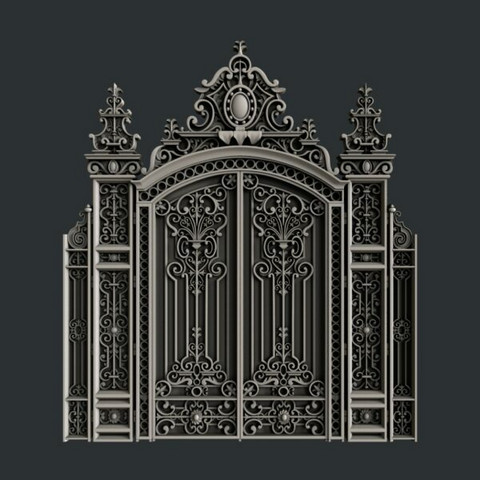 Silikonimuotti - Muotin koko n. 12x12  cm - Ornate Gate Zuri