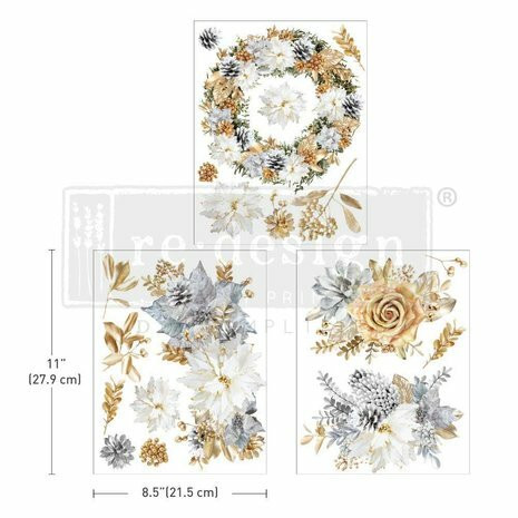 Siirtokuva  60x30 cm - A Gilded Moment Redesign With Prima Middy Decor Transfers