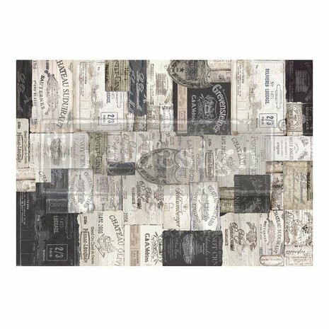 Decoupage-kuitupaperi 59x84 cm - Re-Design with Prima Antique Labels Decoupage Fiber