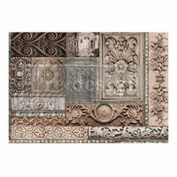 Decoupage-kuitupaperi 59x84 cm - Re-Design with Prima Carved Stonework Decoupage Fiber