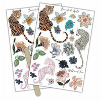 Siirtokuva-arkit 12x18 cm - Craft Consortium Enchanted Jungle Rub-ons