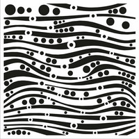 Sabluuna 15x15 cm - IndigoBlu Spotty Lines Stencil