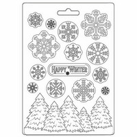 Muotti 15x21 cm - Stamperia Soft Mould Happy Winter
