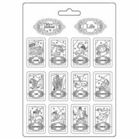 Muotti 21x29 cm - Stamperia Soft Mould Cosmos Infinity Zodiac