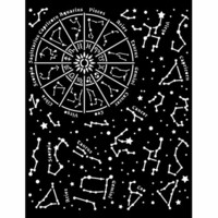 Sabluuna 20x25 cm - Stamperia Thick Stencil Cosmos Infinity Constellation