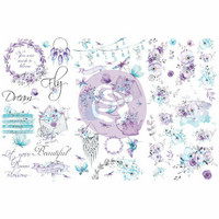Siirtokuva  45x30 cm - Prima Marketing Aquarelle Dreams Rub On Transfers