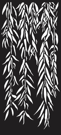 Sabluuna 10x20 cm - Creative Expressions Stencil DL Weeping Willow