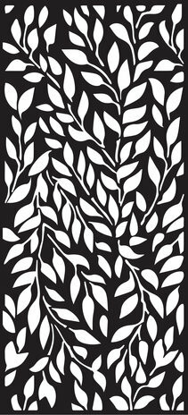 Sabluuna 10x20 cm - Creative Expressions Stencil DL Leafy Swirls