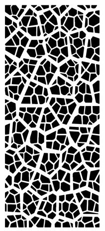 Sabluuna 10x20 cm - Creative Expressions Stencil DL Crazy Paving