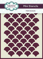 Sabluuna 8x10 cm - Creative Expressions Mini Stencils Fish Scales