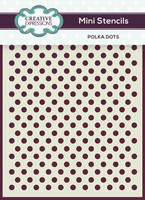Sabluuna 8x10 cm - Creative Expressions Mini Stencils Polka Dots